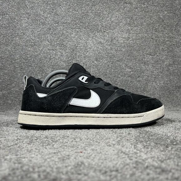 Nike SB Alleyoop CJ0882-001 Mens Size 10 Black White Athletic Skate Shoes Used - Picture 1 of 12